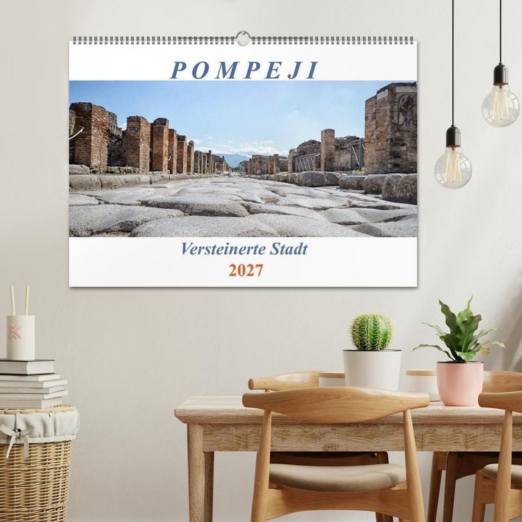 Produktbild: Versteinerte Stadt Pompeji (Wandkalender 2027 DIN A2 quer), CALVENDO Monatskalender