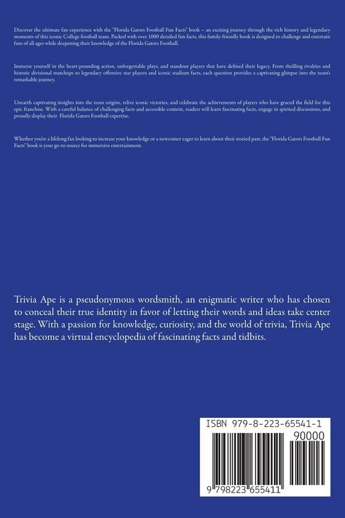 Produktbild: Florida Gators Football Fun Facts