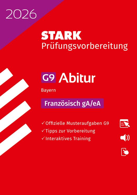 Produktbild: STARK Franz&ouml;sisch gA/eA - Abitur 2026 Bayern - Pr&uuml;fungsvorbereitung