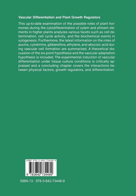 Produktbild: Vascular Differentiation and Plant Growth Regulators