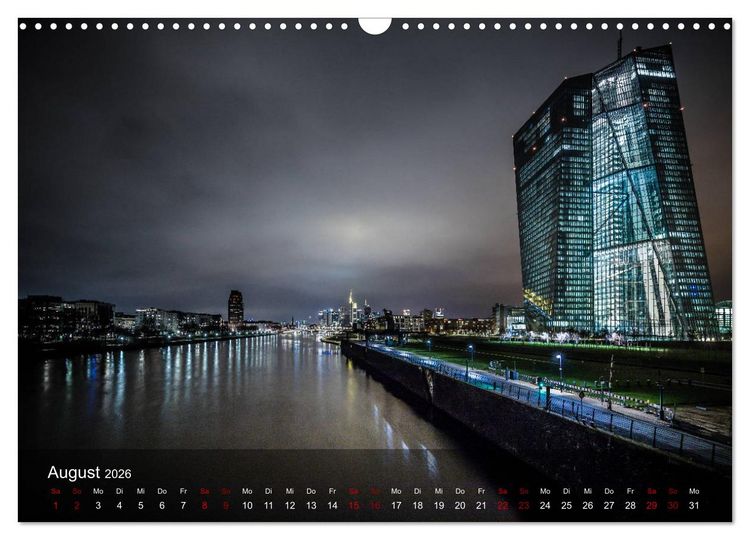 Produktbild: Frankfurt city view (Wandkalender 2026 DIN A3 quer), CALVENDO Monatskalender