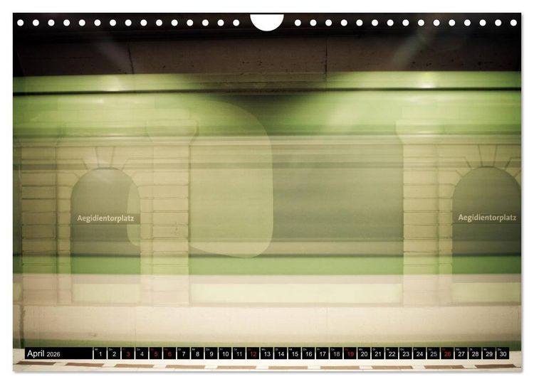 Produktbild: U-Bahn-Stationen Hannover (Wandkalender 2026 DIN A4 quer), CALVENDO Monatskalender