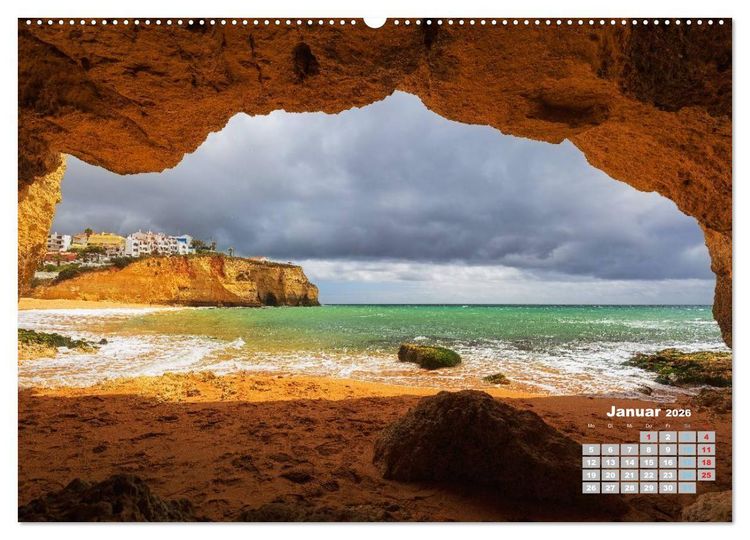 Produktbild: Portugals Traumk&uuml;ste Algarve (hochwertiger Premium Wandkalender 2026 DIN A2 quer), Kunstdruck in Hochglanz