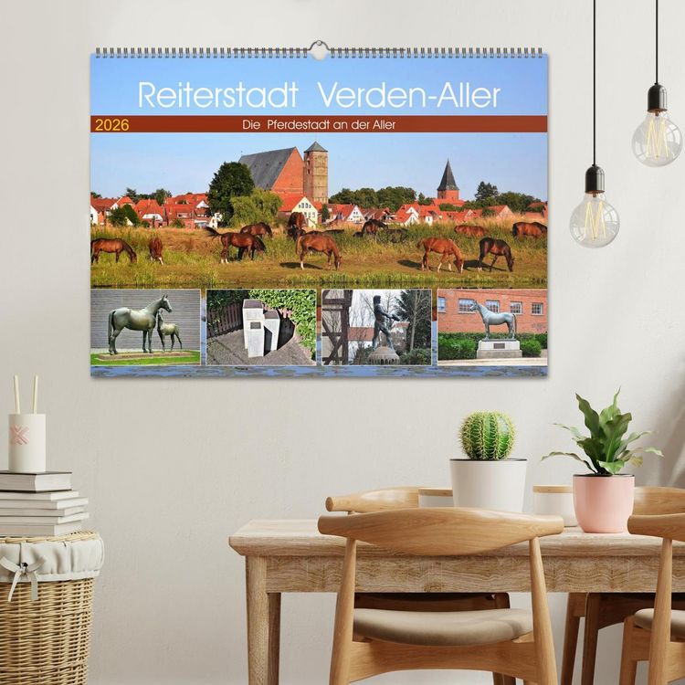 Produktbild: Reiterstadt Verden - Aller (Wandkalender 2026 DIN A2 quer), CALVENDO Monatskalender