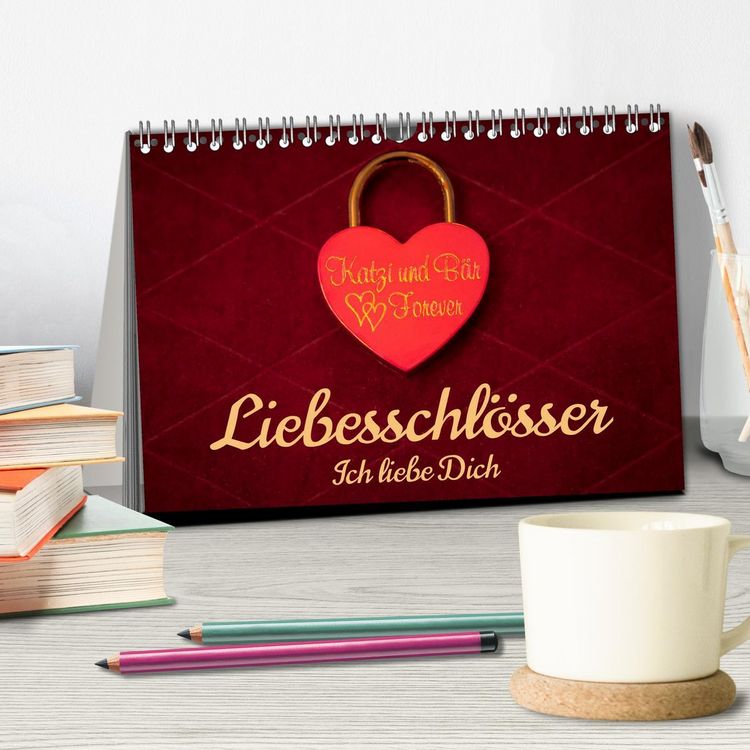 Produktbild: Liebesschl&ouml;sser, Ich liebe Dich (Tischkalender 2026 DIN A5 quer), CALVENDO Monatskalender