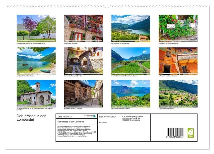 Produktbild: Der Idrosee in der Lombardei (hochwertiger Premium Wandkalender 2027 DIN A2 quer), Kunstdruck in Hochglanz