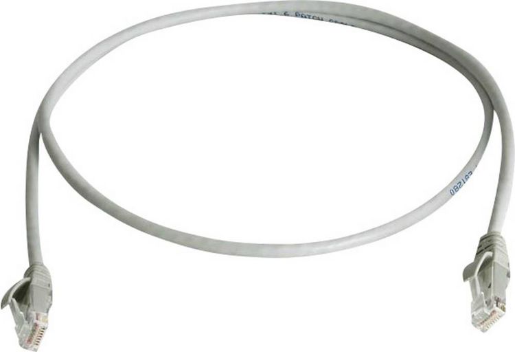 Produktbild: Teleg&auml;rtner 100009270 RJ45 Patchkabel CAT 6 U/UTP 25.00m Grau Flammwidrig, Halogenfrei 1St.