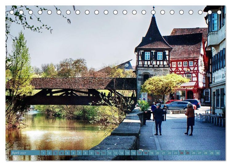 Produktbild: Stadtspaziergang durch Schw&auml;bisch Hall (Tischkalender 2027 DIN A5 quer), CALVENDO Monatskalender