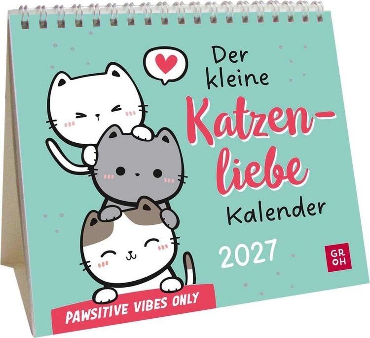 Produktbild: Mini-Kalender 2027: Der kleine Katzenliebe Kalender