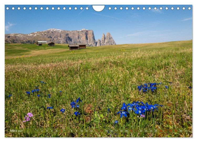 Produktbild: Sehnsucht Seiser Alm (Wandkalender 2027 DIN A4 quer), CALVENDO Monatskalender