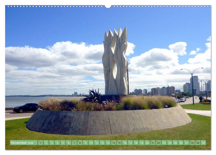 Produktbild: Uruguay - Bienvenido al R&iacute;o de la Plata (hochwertiger Premium Wandkalender 2026 DIN A2 quer), Kunstdruck in Hochglanz