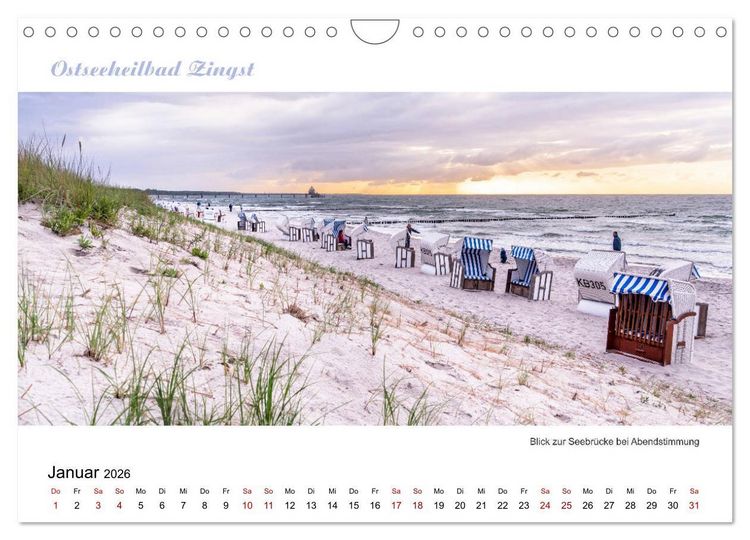 Produktbild: Panorama-Blick Fischland-Darss-Zingst (Wandkalender 2026 DIN A4 quer), CALVENDO Monatskalender
