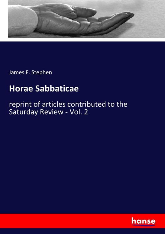 Produktbild: Horae Sabbaticae