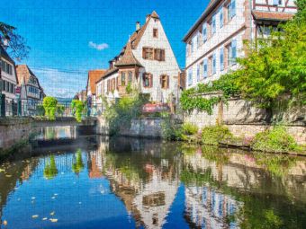 Produktbild: CALVENDO Puzzle Blick vom Waschhaus | 1000 Teile Lege-Gr&ouml;&szlig;e 64x48cm Foto-Puzzle f&uuml;r gl&uuml;ckliche Stunden