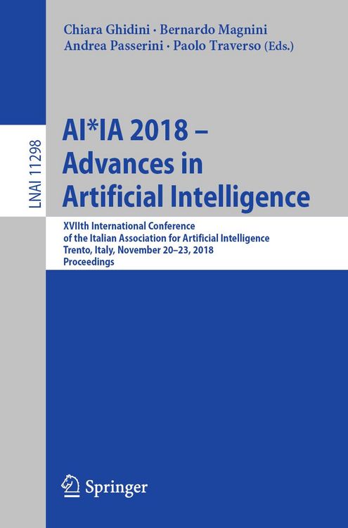 Produktbild: AI*IA 2018 - Advances in Artificial Intelligence