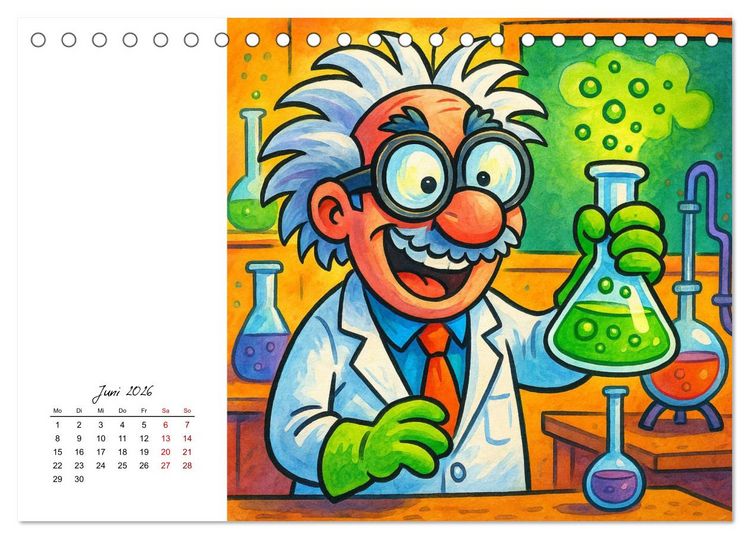 Produktbild: Job-Chaos total - voll Panne, voll verpeilt (Tischkalender 2026 DIN A5 quer), CALVENDO Monatskalender