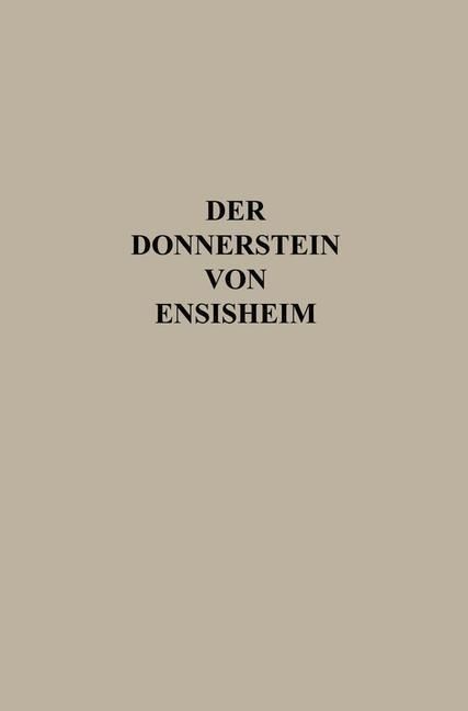 Produktbild: Der Donnerstein von Ensisheim