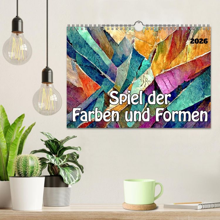 Produktbild: Spiel der Farben und Formen (Wandkalender 2026 DIN A4 quer), CALVENDO Monatskalender