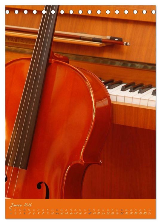Produktbild: Geliebtes Cello (Tischkalender 2026 DIN A5 hoch), CALVENDO Monatskalender