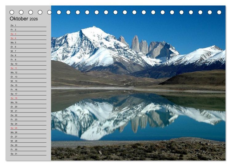 Produktbild: Argentinien - Impressionen (Tischkalender 2026 DIN A5 quer), CALVENDO Monatskalender