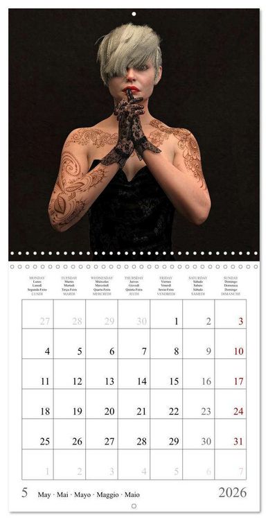 Produktbild: Tattoos on nice skin (Wall Calendar 2026 12 &times; 12 Inch) CALVENDO 12 Month Wall Calendar