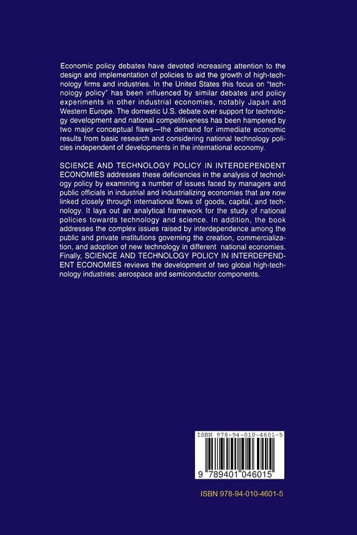 Produktbild: Science and Technology Policy in Interdependent Economies