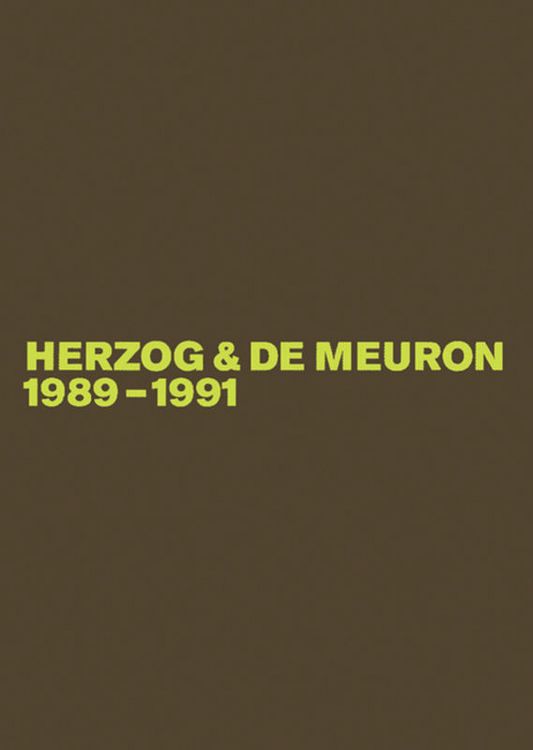 Produktbild: Herzog & de Meuron 1989-1991