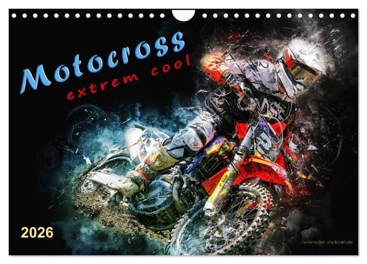Produktbild: Motocross - extrem cool (Wandkalender 2026 DIN A4 quer), CALVENDO Monatskalender