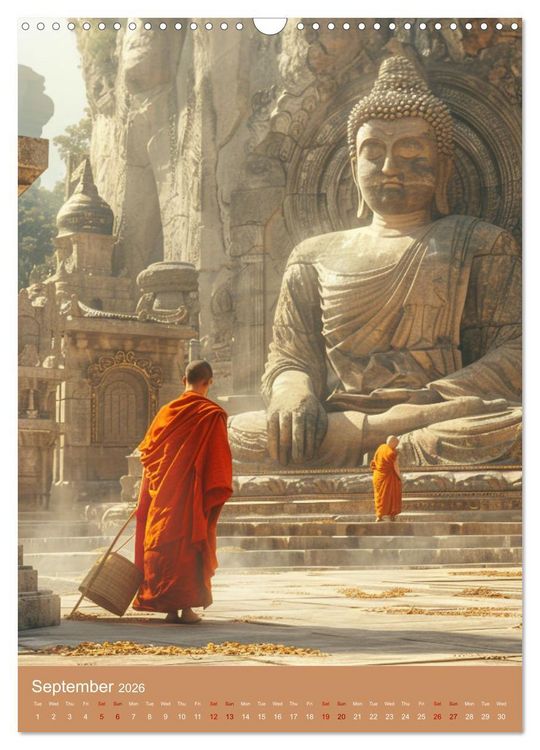 Produktbild: Zen in Orange (Wall Calendar 2026 DIN A3 portrait), CALVENDO 12 Month Wall Calendar