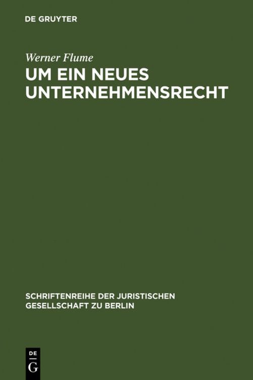 Produktbild: Um ein neues Unternehmensrecht