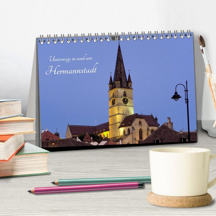 Produktbild: Unterwegs in und um Hermannstadt (Tischkalender 2026 DIN A5 quer), CALVENDO Monatskalender
