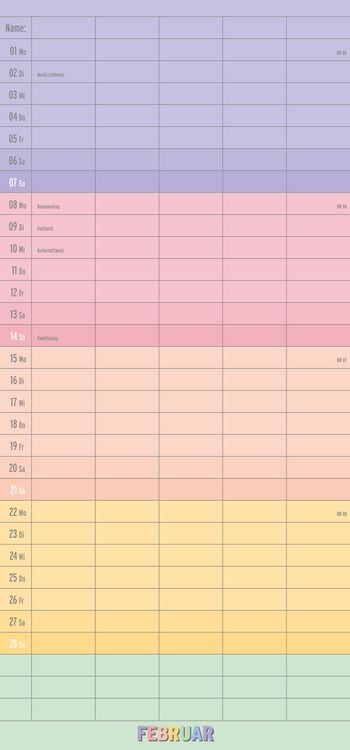 Produktbild: Familienplaner Regenbogen 2027