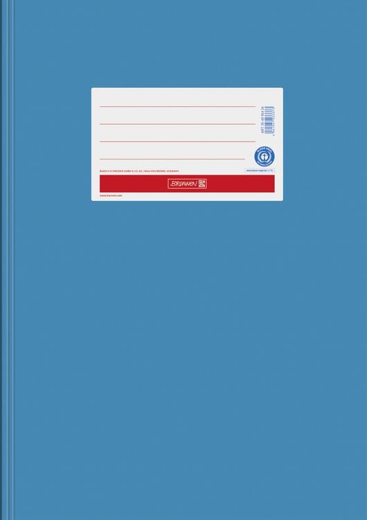 Produktbild: Brunnen Hefth&uuml;lle A4, Papier extrastark, mittelblau