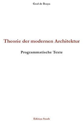 Produktbild: Theorie der modernen Architektur