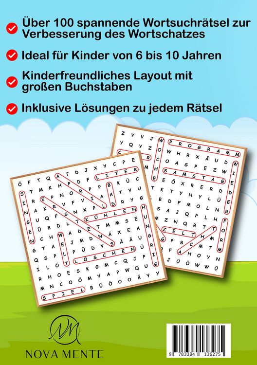 Produktbild: Wortsuchspiel R&auml;tselblock f&uuml;r Kinder von 6 bis 10 Jahren