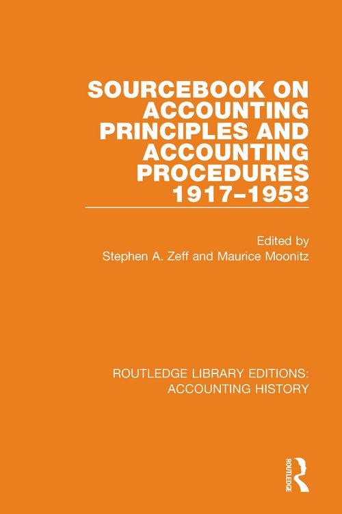 Produktbild: Sourcebook on Accounting Principles and Accounting Procedures, 1917-1953