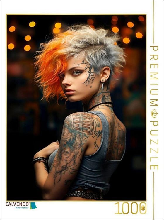 Produktbild: CALVENDO Puzzle Tattoos | 1000 Teile Lege-Gr&ouml;&szlig;e 64x48cm Foto-Puzzle f&uuml;r gl&uuml;ckliche Stunden