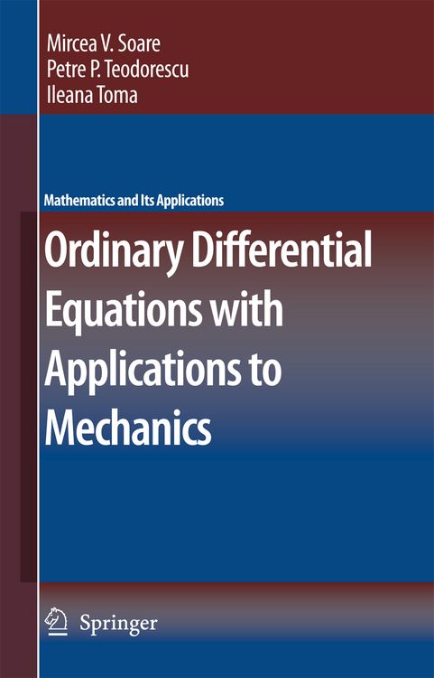 Produktbild: Ordinary Differential Equations with Applications to Mechanics