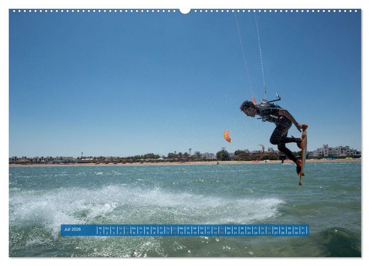 Produktbild: Kite Boarding El Gouna (Wandkalender 2026 DIN A2 quer), CALVENDO Monatskalender