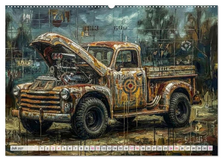 Produktbild: Patina und PS (hochwertiger Premium Wandkalender 2027 DIN A2 quer), Kunstdruck in Hochglanz