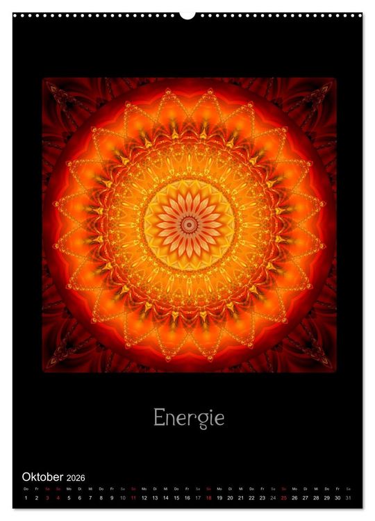 Produktbild: Mandalas - Spiegel der Seele (Wandkalender 2026 DIN A2 hoch), CALVENDO Monatskalender