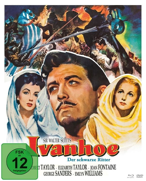 Produktbild: Ivanhoe - Der schwarze Ritter - Digipack (Blu-ray+DVD)