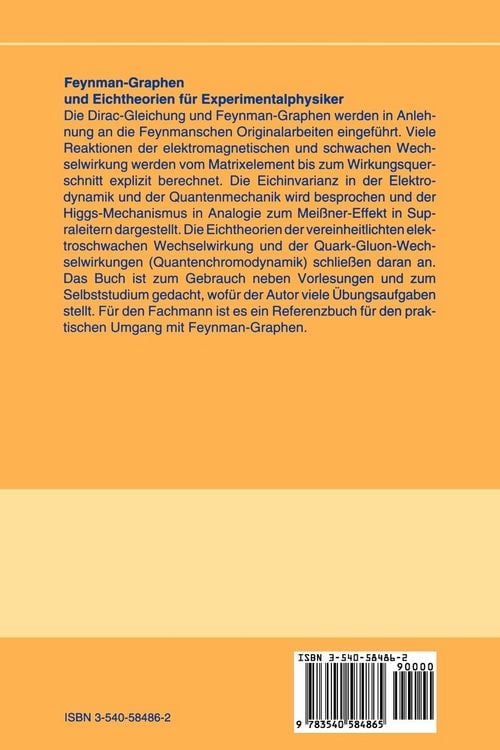 Produktbild: Feynman-Graphen und Eichtheorien f&uuml;r Experimentalphysiker