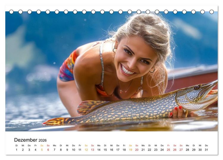 Produktbild: Hei&szlig; auf Hecht (Tischkalender 2026 DIN A5 quer), CALVENDO Monatskalender