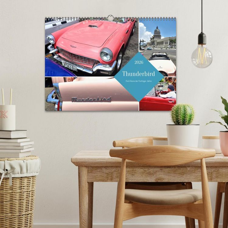 Produktbild: Thunderbird - Ford-Ikone der F&uuml;nfziger Jahre (Wandkalender 2026 DIN A3 quer), CALVENDO Monatskalender