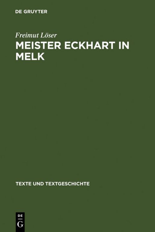 Produktbild: Meister Eckhart in Melk