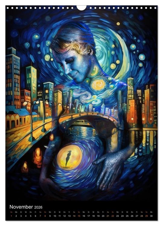 Produktbild: Klangk&ouml;rper - Bodypainting Adventures (Wandkalender 2026 DIN A3 hoch), CALVENDO Monatskalender
