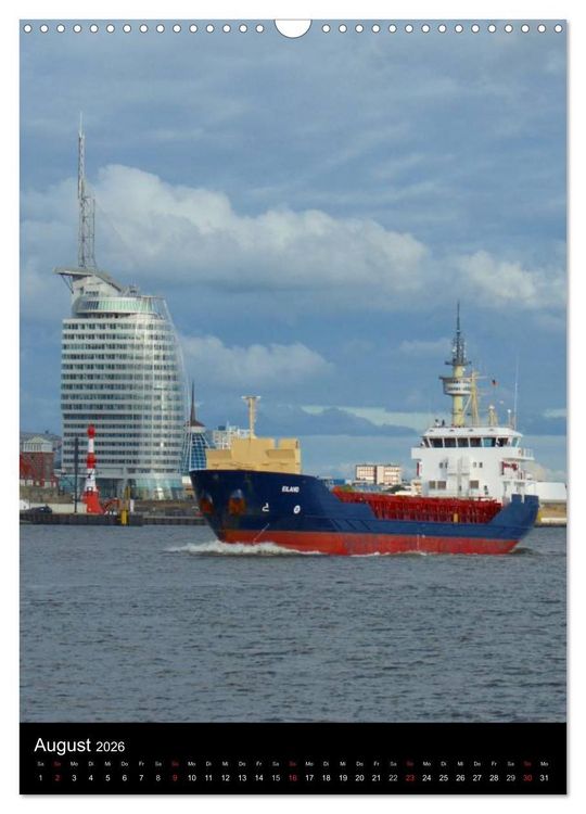 Produktbild: Bremerhaven an der Nordsee (Wandkalender 2026 DIN A3 hoch), CALVENDO Monatskalender