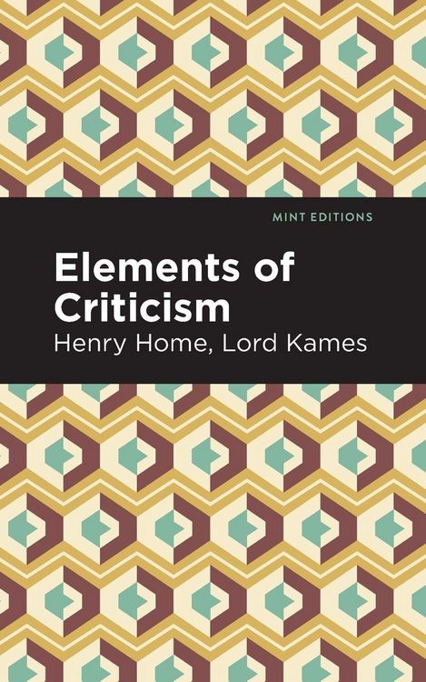 Produktbild: Elements of Criticism