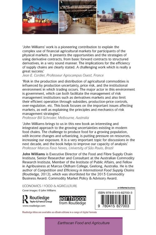 Produktbild: Agricultural Supply Chains and the Challenge of Price Risk